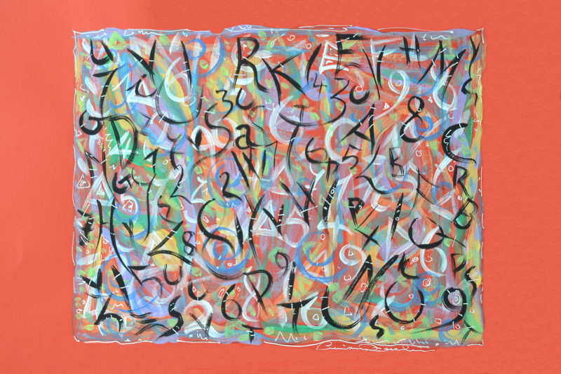 Luciana Zecchini - Scritture - 42x30 cm