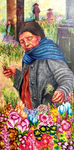 Guadalupe Zepeda - Raices de mujer 01 - 120x60 cm